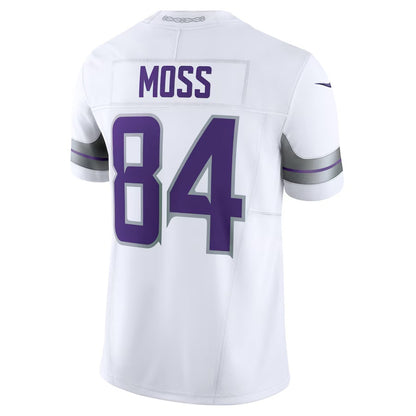 MN.Vikings #84 Randy Moss White Vapor F.U.S.E. Limited Jersey Stitched American Football Jerseys