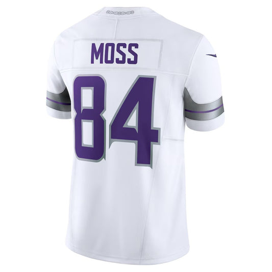 MN.Vikings #84 Randy Moss White Vapor F.U.S.E. Limited Jersey Stitched American Football Jerseys