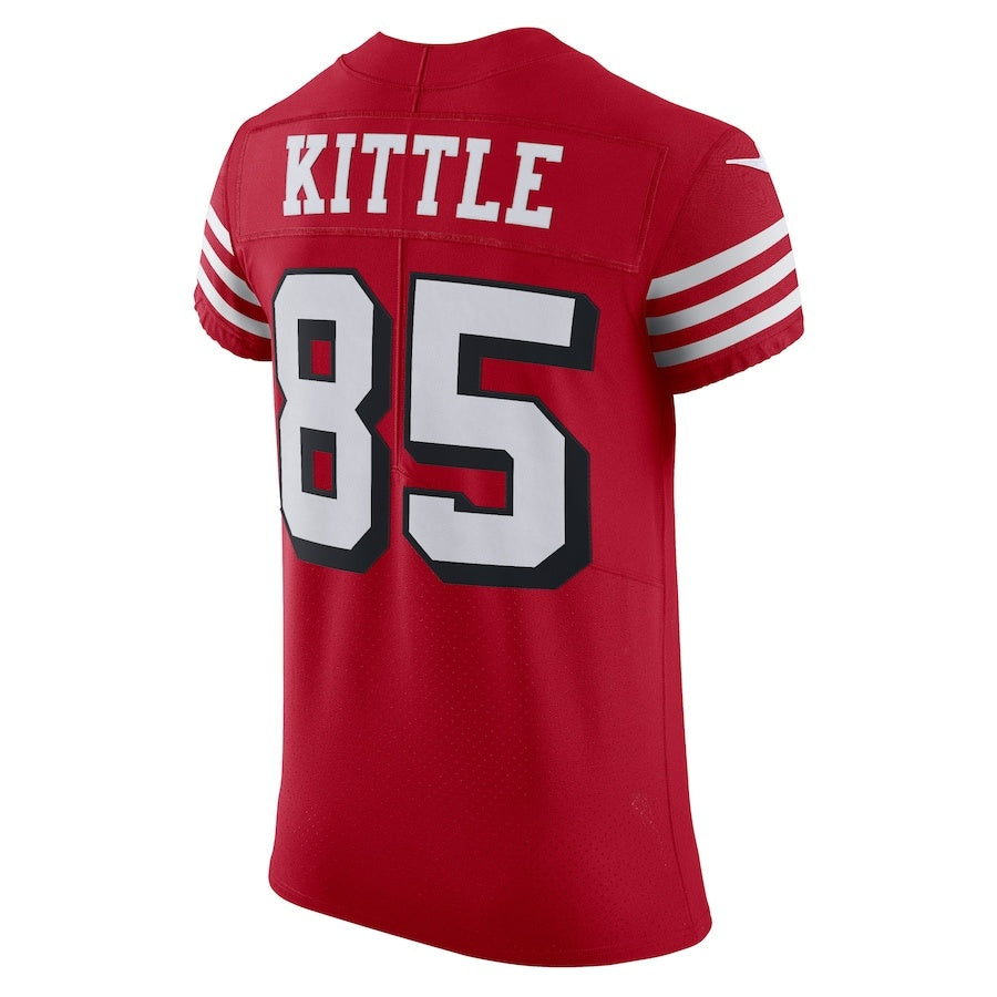 SF.49ers #85 George Kittle Red Vapor F.U.S.E. Limited Jersey Stitched American Football Jersey