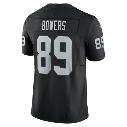 LV.Raiders #89 Brock Bowers Black Vapor F.U.S.E. Limited Jersey Stitched American Football Jerseys