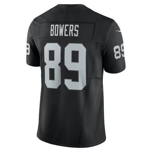 LV.Raiders #89 Brock Bowers Black Vapor F.U.S.E. Limited Jersey Stitched American Football Jerseys