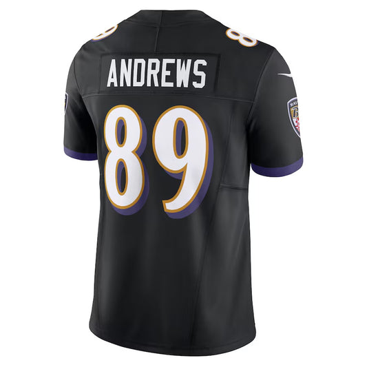 B.Ravens #89 Mark Andrews Black Vapor F.U.S.E. Limited Jersey Stitched American Football Jerseys
