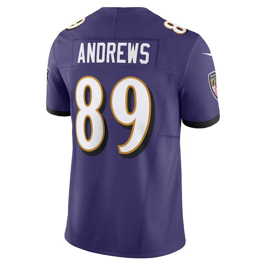 B.Ravens #89 Mark Andrews Purple Vapor F.U.S.E. Limited Jersey Stitched American Football Jerseys
