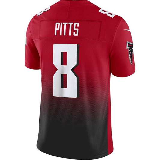 A.Falcons #8 Kyle Pitts Red Vapor F.U.S.E. Limited Jersey Stitched American Football Jerseys