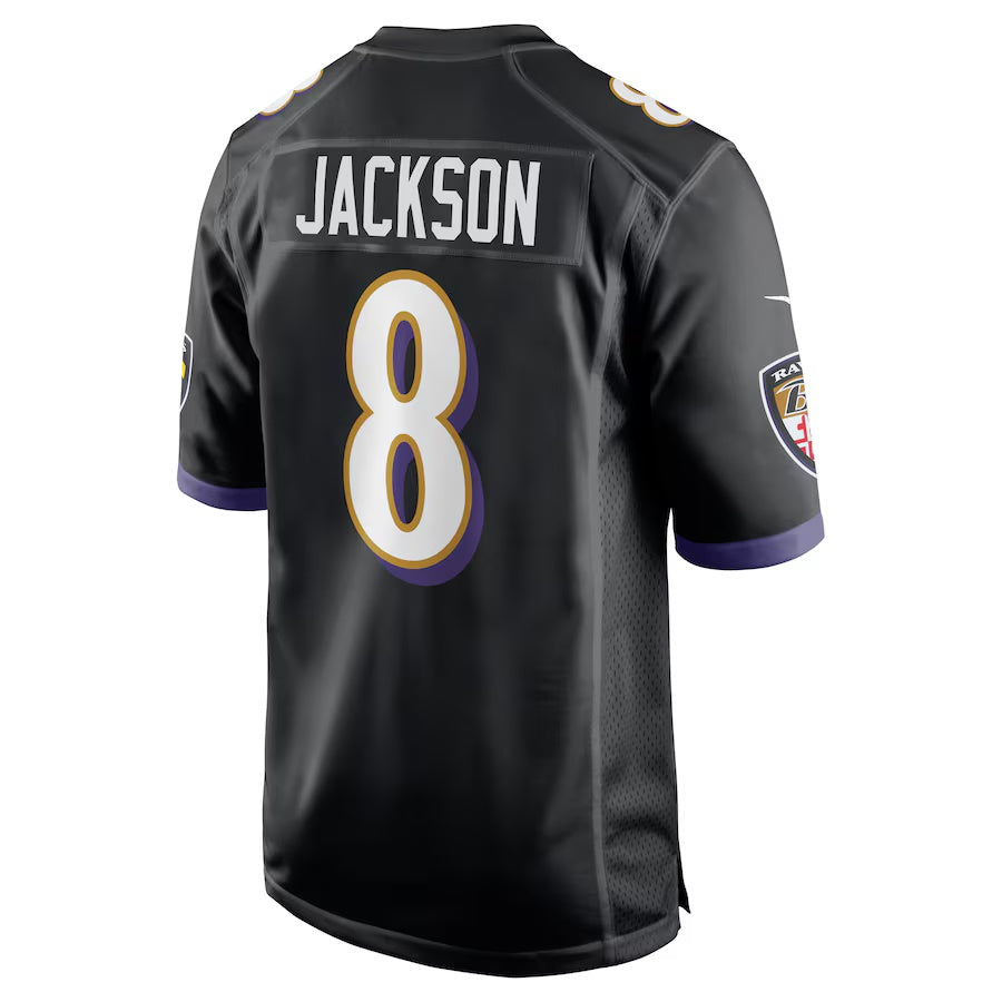 B.Ravens #8 Lamar Jackson Black Vapor F.U.S.E. Limited Jersey Stitched American Football Jerseys