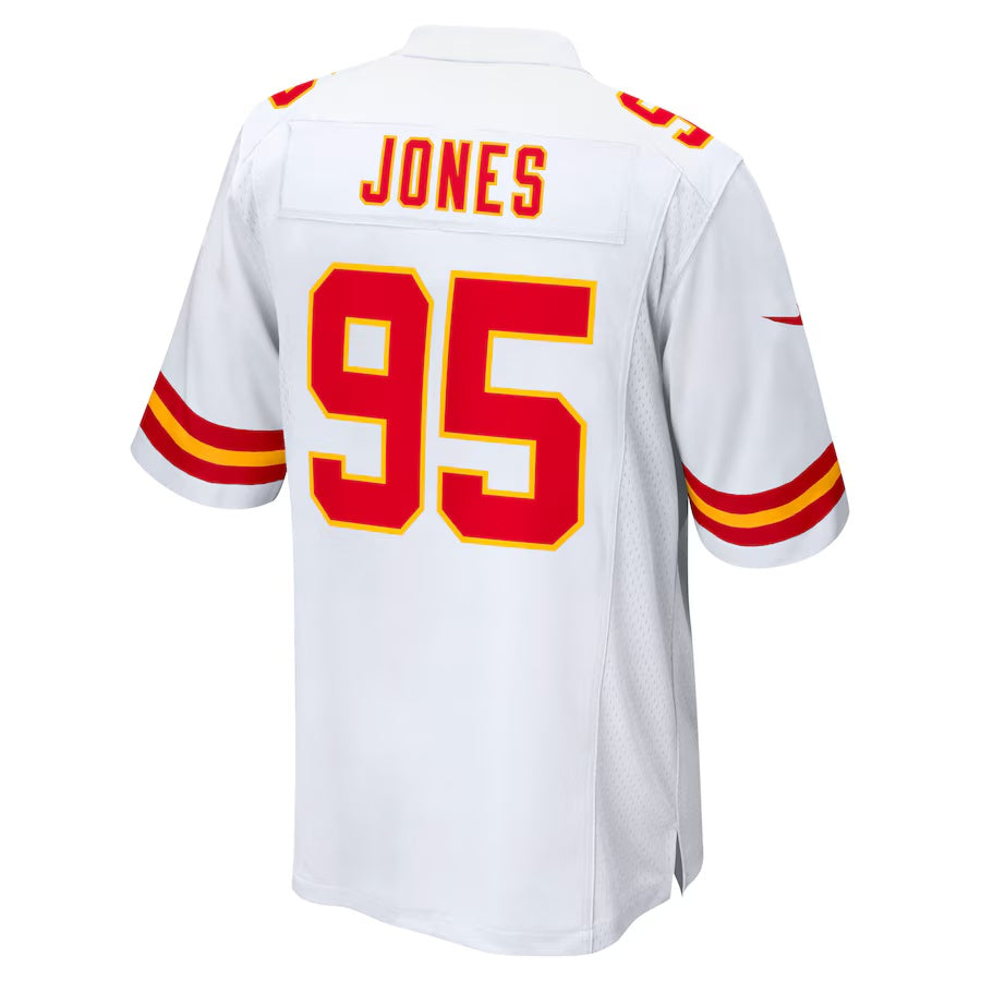 KC.Chiefs #95 Chris Jones White Vapor F.U.S.E. Limited Jersey Stitched American Football Jerseys