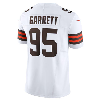 C.Browns #95 Myles Garrett  White Vapor F.U.S.E. Limited Jersey Stitched American Football Jerseys