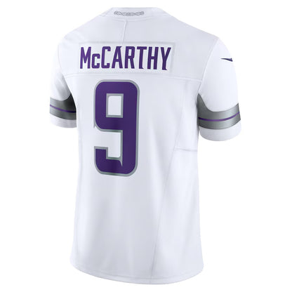MN.Vikings #9 J.J. McCarthy White Vapor F.U.S.E. Limited Jersey Stitched American Football Jerseys
