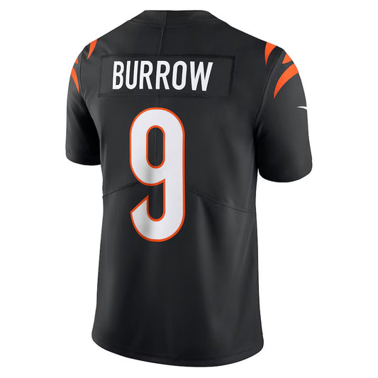 C.Bengals #9 Joe Burrow Black Vapor F.U.S.E. Limited Jersey Stitched American Football Jerseys