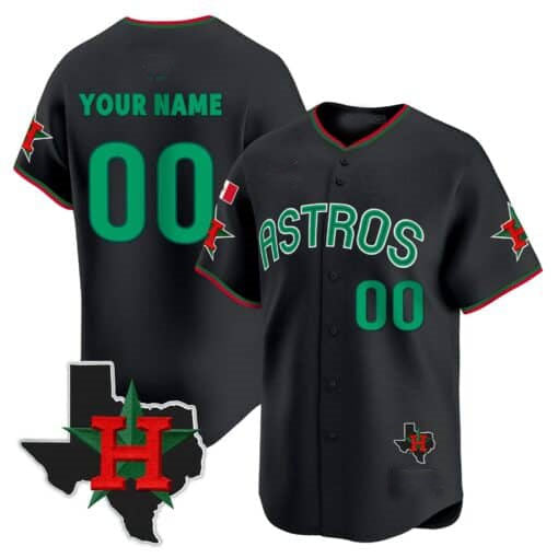Custom Houston Astros Mexico Texas Patch Vapor Premier Limited V3 ¡§C All Stitched Baseball Jersey