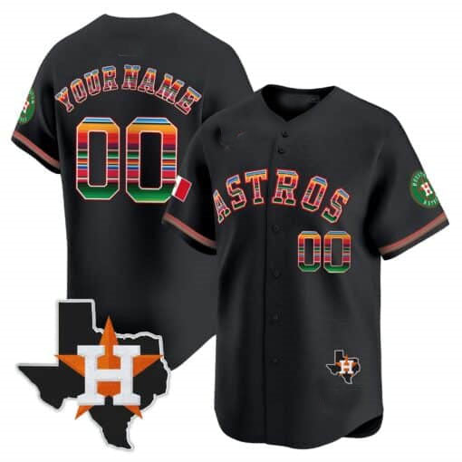 Custom Houston Astros Mexico Texas Patch Vapor Premier Limited ¡§C All Stitched Baseball Jersey