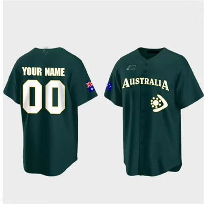 Custom 2023 World Baseball Classic Jersey ¡§C Green Stitches Baseball Jerseys