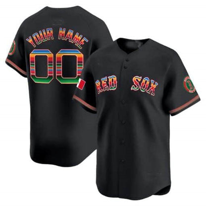 Custom Boston Red Sox Mexico Vapor Premier Limited¡§C All Stitched Baseball Jersey