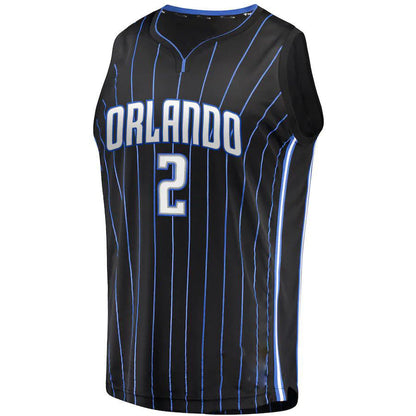 O.Magic #2 Caleb Houstan Fanatics Branded 2021-22 Fast Break Replica Jersey Icon Edition Black Stitched American Basketball Jersey