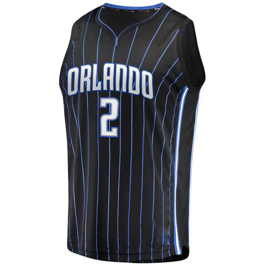 O.Magic #2 Caleb Houstan Fanatics Branded 2021-22 Fast Break Replica Jersey Icon Edition Black Stitched American Basketball Jersey