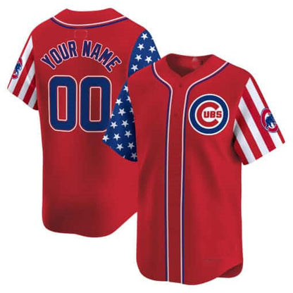 Custom Chicago Cubs 2024 Independence Day Vapor Premier Limited¡§C All Stitched Baseball Jersey