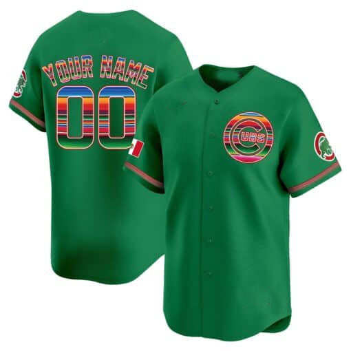 Custom Chicago Cubs Mexico Vapor Premier Limited¡§C All Stitched Baseball Jersey