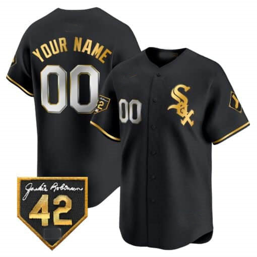 Custom Chicago White Sox 2024 Jackie Robinson Patch Vapor Premier Limited¡§C All Stitched Baseball Jersey