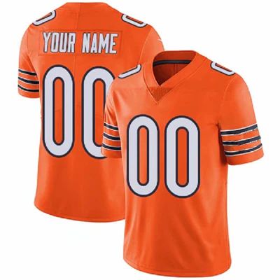Custom C.Bears Jersey Orange Vapor F.U.S.E. Stitched Personalization Football Jerseys
