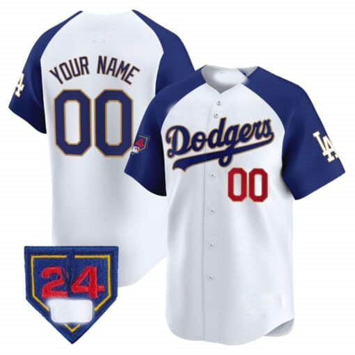Custom Los Angeles Dodgers 2024 Spring Training Patch Vapor Premier Limited ¡§C All Stitched Baseball Jersey