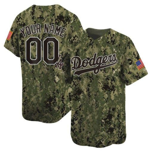Custom Los Angeles Dodgers USMC Alternate Vapor Premier Limited ¡§C All Stitched Baseball Jersey