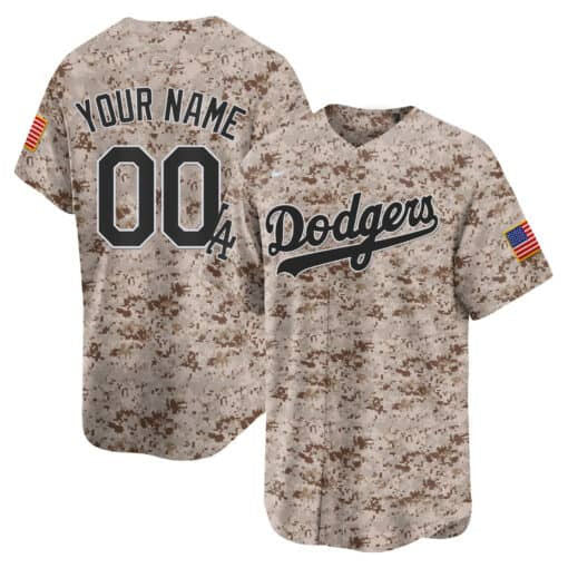 Custom Los Angeles Dodgers USMC Alternate Vapor Premier Limited ¡§C All Stitched Baseball Jersey