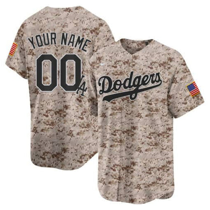 Custom Los Angeles Dodgers USMC Alternate Vapor Premier Limited ¡§C All Stitched Baseball Jersey