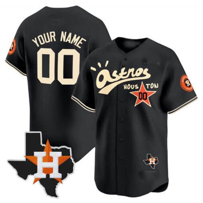 Custom Houston Astros Cactus Jack Style Vapor Premier Limited ¡§C All Stitched Baseball Jersey
