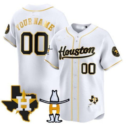 Custom Houston Astros Rodeo Patch Vapor Premier Limited ¡§C All Stitched Baseball Jersey