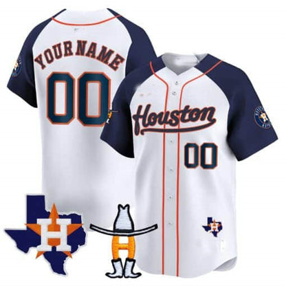 Custom Houston Astros Rodeo Patch Vapor Premier Limited ¡§C All Stitched Baseball Jersey