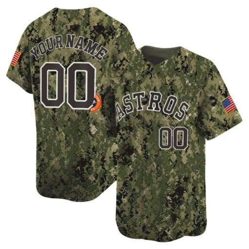 Custom Houston Astros USMC Alternate Vapor Premier Limited ¡§C All Stitched Baseball Jersey
