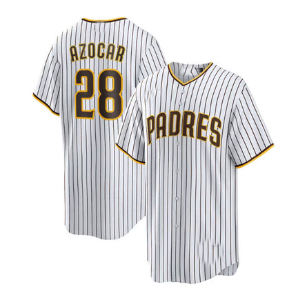 San Diego Padres #28 Jos?¡ì| Azocar Home Replica Player Jersey - White Baseball Jerseys