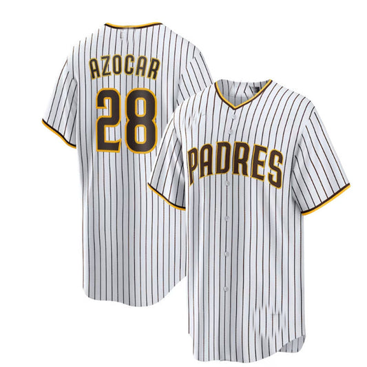 San Diego Padres #28 Jos?¡ì| Azocar Home Replica Player Jersey - White Baseball Jerseys