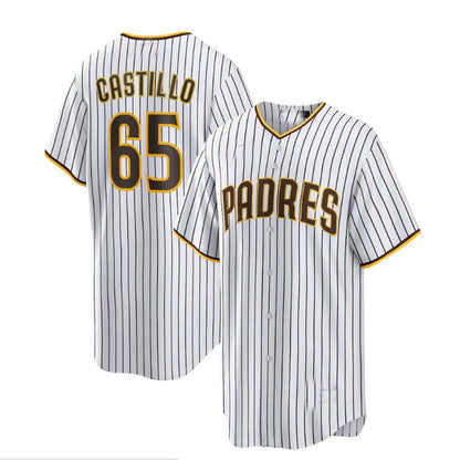 San Diego Padres #65 Jos?¡ì| Castillo Home Replica Player Jersey - White Baseball Jerseys