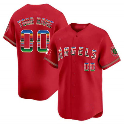 Custom Los Angeles Angels Mexico Vapor Premier Limited ¡§C All Stitched Baseball Jersey
